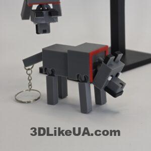 Брелок Minecraft Wolf flexi (10cm)