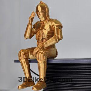Star Wars C3PO Gold Silk (сидячий)